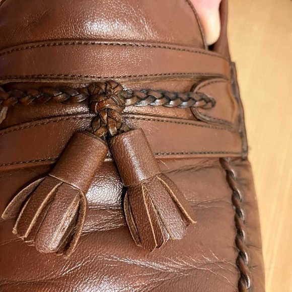 Mezlan Men’s Dress Shoes Tassels Slip-On Leather Loafers Size 10.5 - Picture 10 of 11